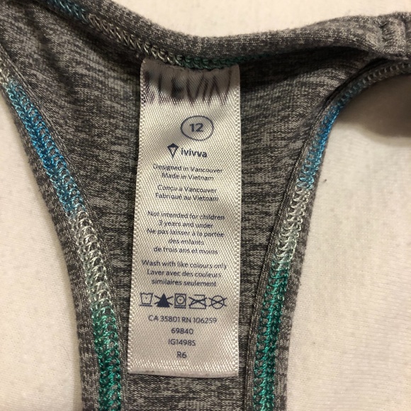 Ivivva Grey Racerback Workout Tank - Picture 4 of 4